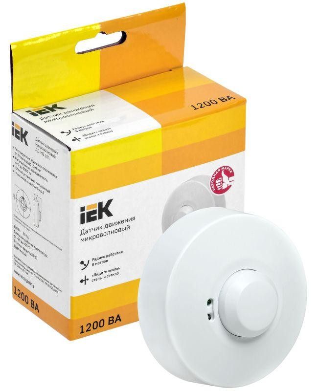 Детектор движения ДД-МВ 101 1200Вт 360град. 8М IP20 бел. IEK LDD11-101MB-1200-001