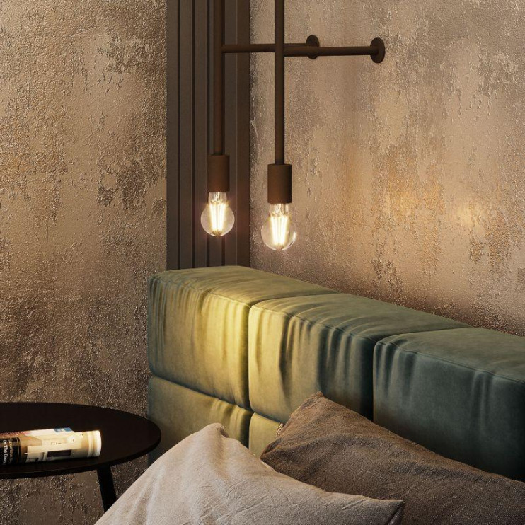 Лампа светодиодная филаментная Black Filament 10Вт A60 грушевидная 2700К тепл. бел. E27 930лм GAUSS 102802110