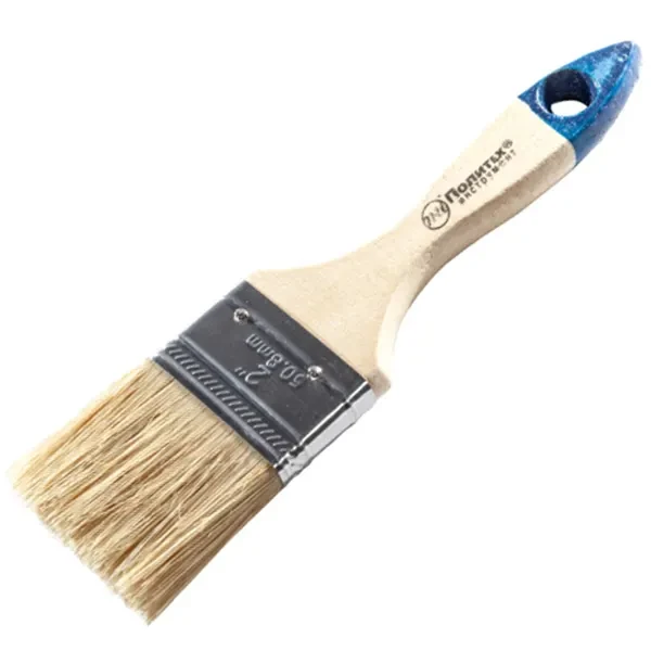 Кисть 50х10мм 2" плоская флейцевая ПОЛИТЕХ цена ТД АЛЬФА