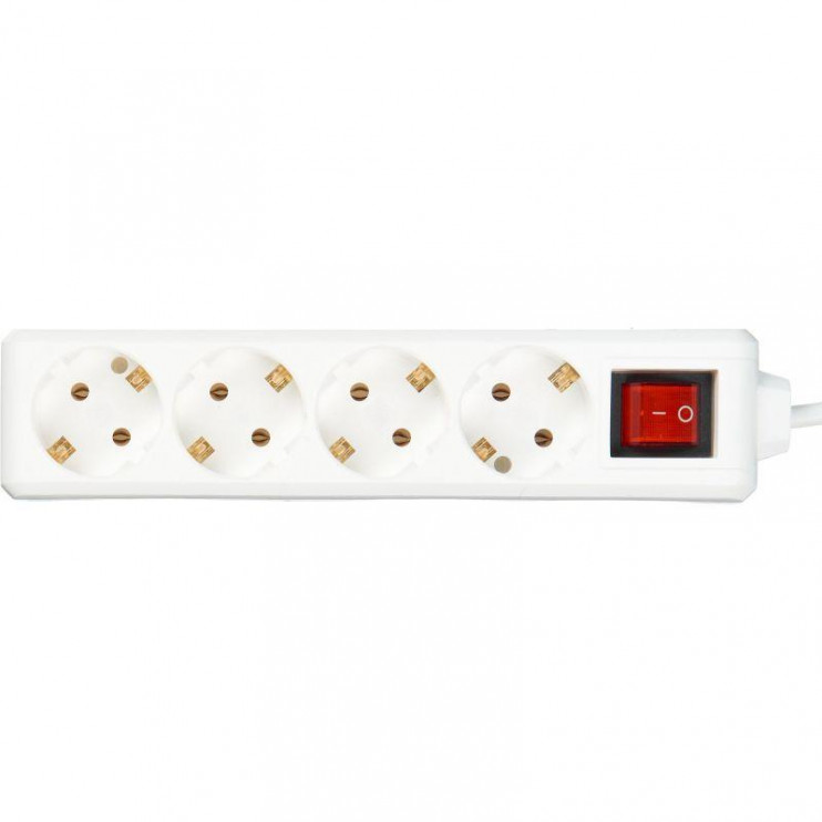 Удлинитель 4х5м с заземл. 16А IP20 У04К 2P+PE 250В 3х1 с выкл. IEK WYP10-16-04-05-ZK-N