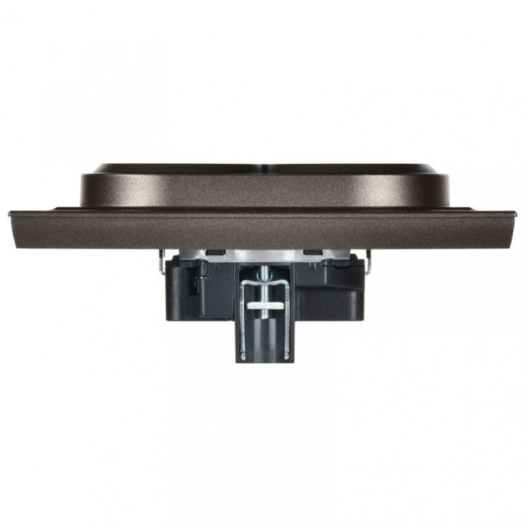 Розетка 2-м СП BRITE РС12-3-БрТБ 16А в сборе с заземл. без защ. шторок бронза IEK BR-R21-16-K45-F