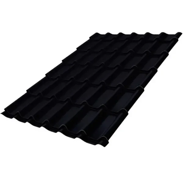 Металлочерепица 3600 х 1183 мм GRAND LINE Classic RAL 9005 Satin