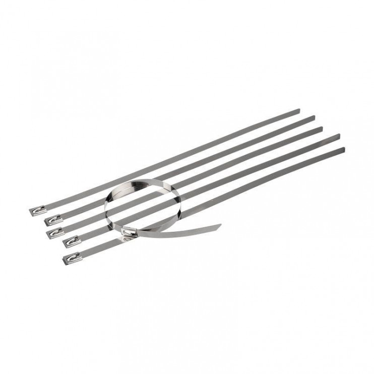 Хомут кабельный 4.6х300 сталь серебр. (уп.50шт) Rexant 07-0308