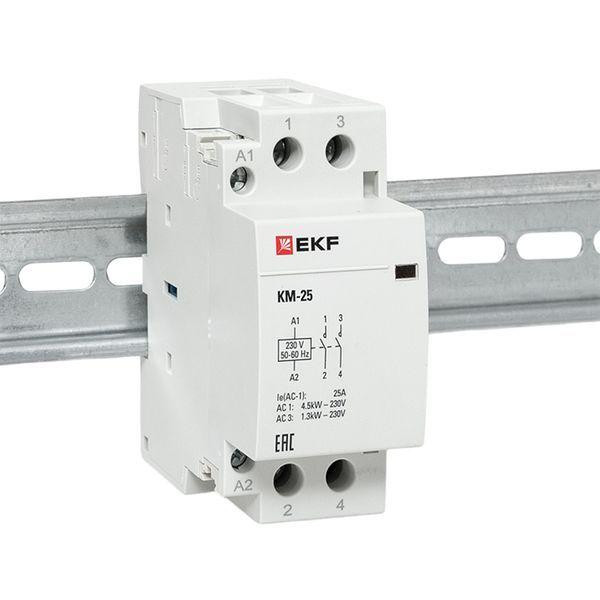 Контактор модульный КМ 25А 2NО (2 мод.) EKF km-2-25-20
