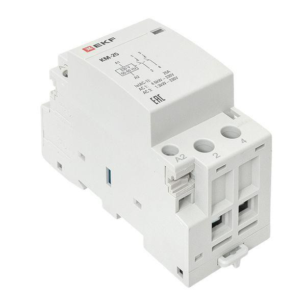 Контактор модульный КМ 25А 2NО (2 мод.) EKF km-2-25-20