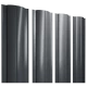 Штакетник круглый с прямым резом 0,45х128x1500мм GRAND LINE RAL 7024