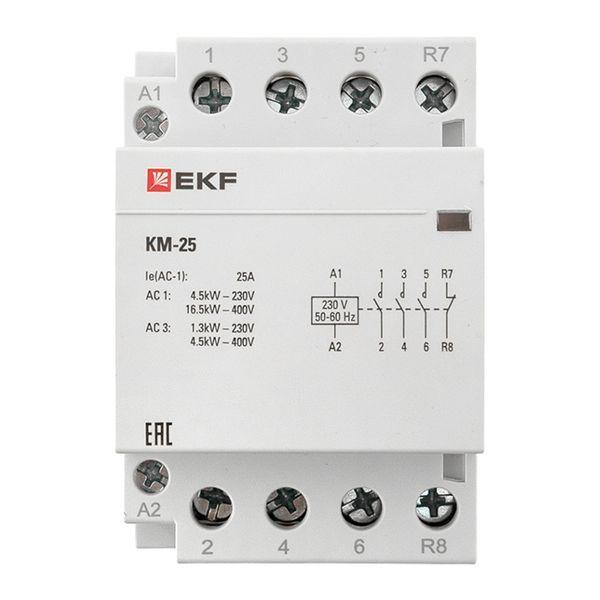 Контактор модульный КМ 25А 3NО+NC (3 мод.) EKF km-3-25-31