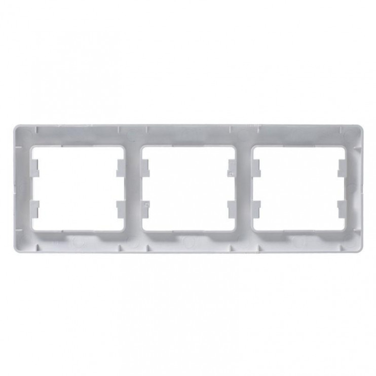 Рамка 3-м Glossa горизонт. алюм. SE GSL000303