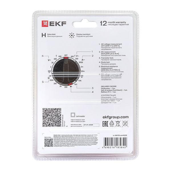 Мультиметр цифровой MAS830B Master EKF In-180701-pm830B