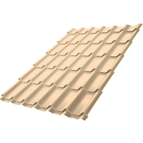 Металлочерепица 2250 х 1183 мм GRAND LINE Classic RAL 1015 Satin