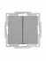 Выключатель 2-кл. СП Vesna механизм платина LEZARD 742-3588-101