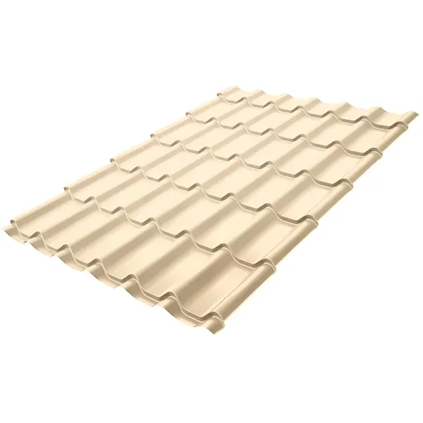 Металлочерепица 3600 х 1183 мм GRAND LINE Classic RAL 1015 Satin