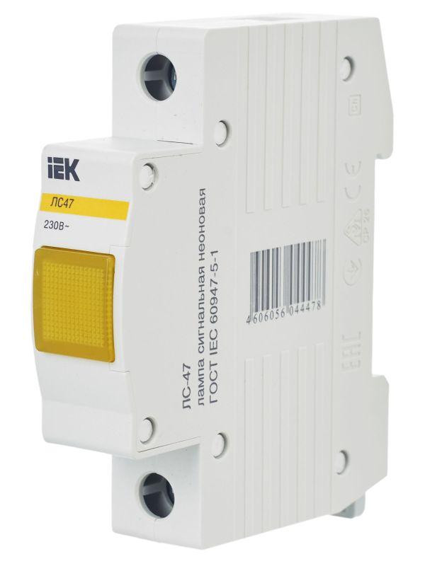 Лампа сигнальная ЛС-47 желт. KARAT IEK MLS10-230-K05