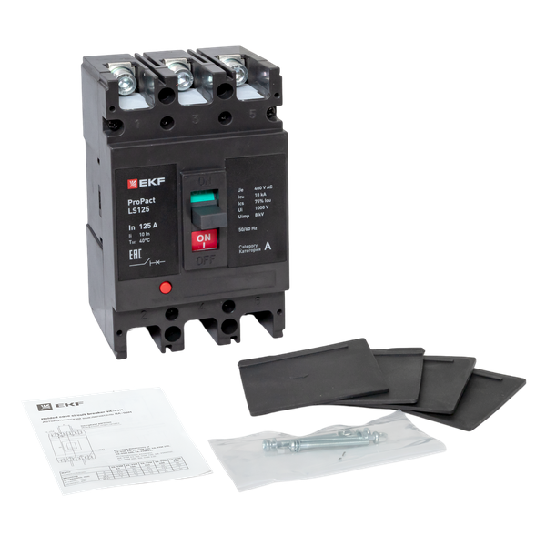 Выключатель автоматический 3п 125А 18кА LS150 ProPact EKF mccb-125-18-3-125-ls