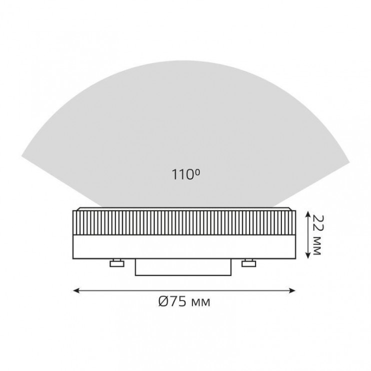 Лампа светодиодная Elementary 11Вт таблетка 4100К нейтр. бел. GX53 830лм GAUSS 83821