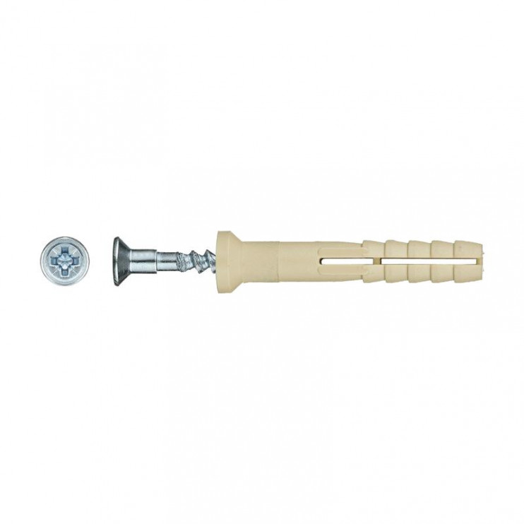 Дюбель-гвоздь нейлон пот. SMX-L 6х40 (уп.2000шт) Tech-KREP 133398