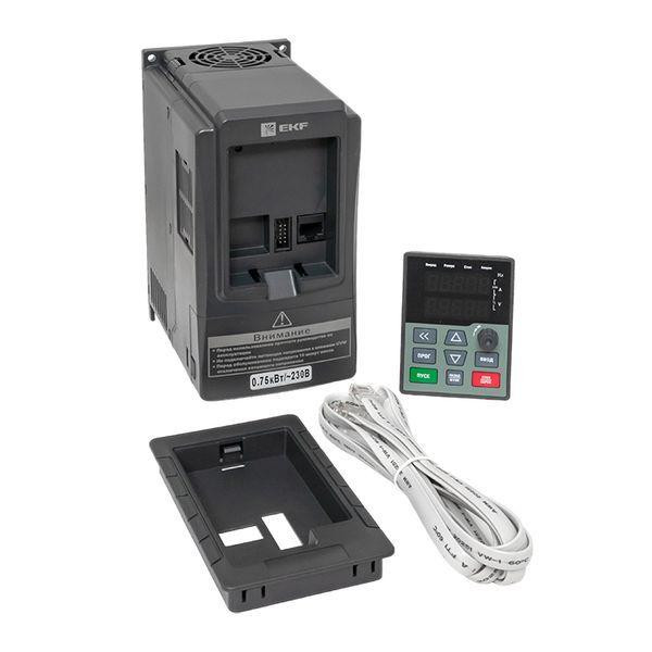 Преобразователь частоты 0.75/1.5кВт 1х230В VECTOR-100 PROxima EKF VT100-0R7-1B