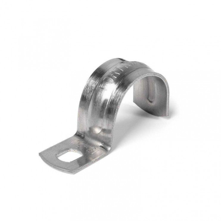 Скоба крепежная однолапковая СМО d14-15мм метал. оцинк. (уп.100шт) Fortisflex 47422