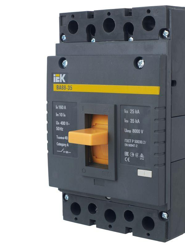 Выключатель автоматический 3п 160А 35кА ВА 88-35 KARAT IEK SVA30-3-0160