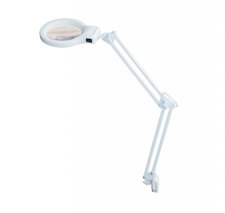 Светильник светодиодный Леда С-20 на струбцине 8Вт с увелич. линзой 2D Трансвит 204