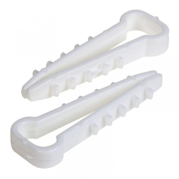 Дюбель-хомут 5-10 для плоского кабеля бел. (уп.10шт) PROCONNECT 07-4611-9