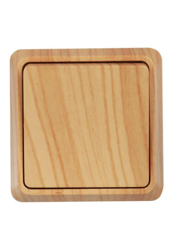 Выключатель 1-кл. ОП Октава 10А IP20 ВС20-1-0-ОС сосна IEK EVO10-K03-10-DC