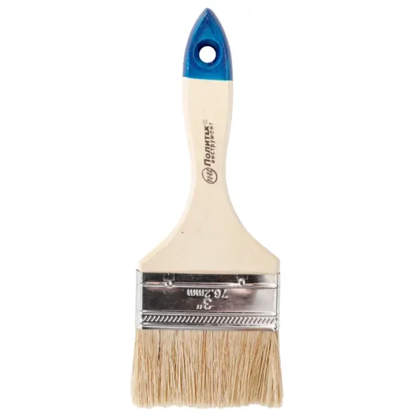 Кисть 75мм 3" флейцевая Стандарт 1501030 ПОЛИТЕХ купить цена ТД АЛЬФА