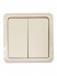 Выключатель 2-кл. ОП Октава 10А IP20 ВС20-2-0-ОКм крем. IEK EVO20-K33-10-DC