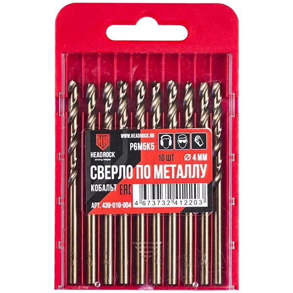 Набор сверл 4мм КОБАЛЬТ HEADROCK 439010004 купить цена ТД АЛЬФА
