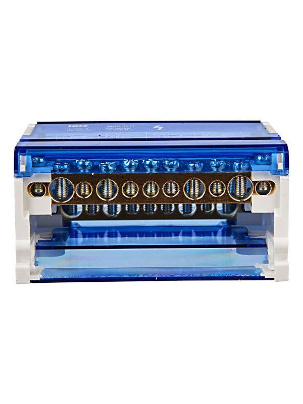 Шина на DIN-рейку в корпусе (кросс-модуль) ШНК 4х11 3L+PEN IEK YND10-4-11-125