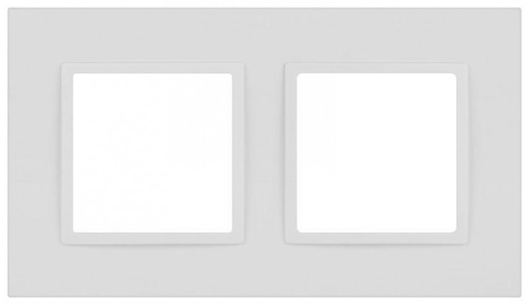 Рамка 2-м Elegance 14-5012-01М Classic для розеток и выключателей матов. бел. Эра Б0065824