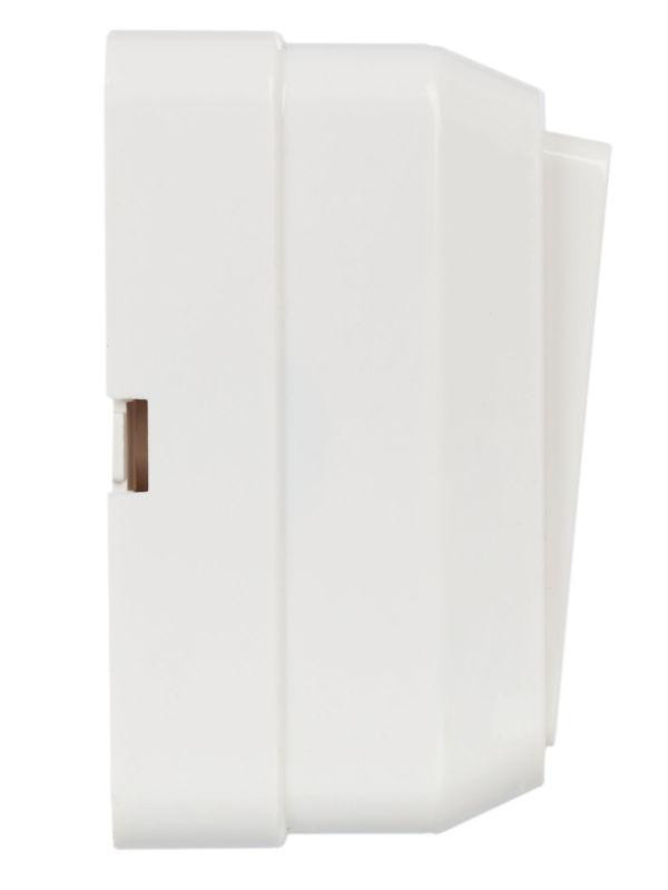 Выключатель 1-кл. ОП Октава 10А IP20 ВС20-1-0-ОБ 250В бел. IEK EVO10-K01-10-DC