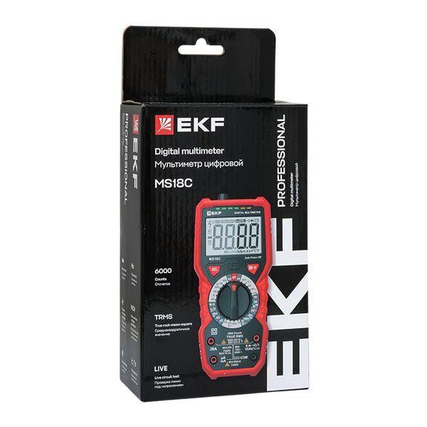 Мультиметр цифровой MS18C Professional EKF In-180701-pm18C