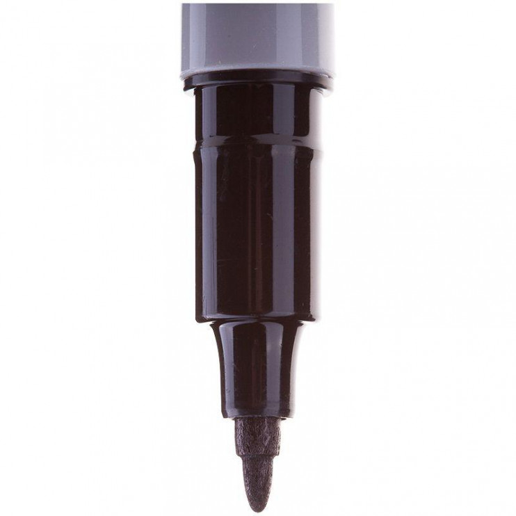 Маркер перманентный "Multi Marker Super Slim" 1мм пулевидный черн. Crown 08-8001