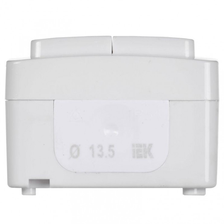 Выключатель 2-кл. ОП Гермес Plus 10А IP54 ВС20-2-0-ГПБ бел. IEK EVMP20-K01-10-54-EC