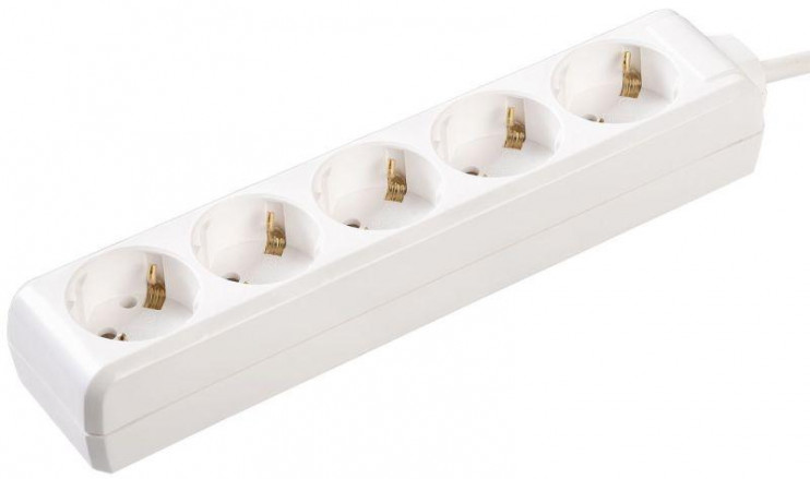 Удлинитель 5х5м с заземл. 16А IP20 У05 2P+PE 250В 3х1 IEK WYP10-16-05-05-Z-N