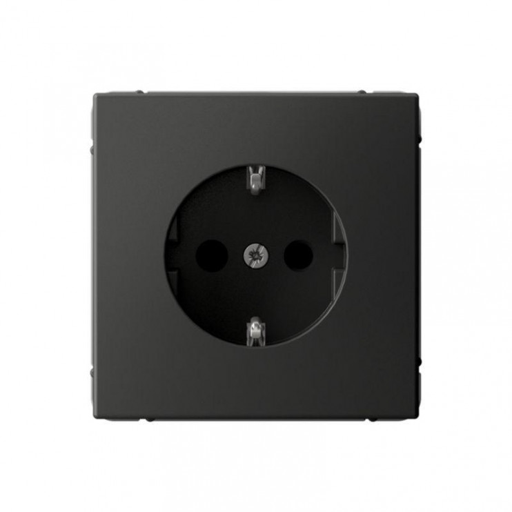 Розетка ArtGallery 16А с заземл. со шторками быстрозажим. клем. механизм базальт SE GAL001445S