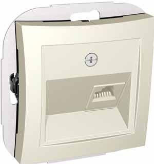 Розетка компьютерная СП Дуэт RJ45 кат.5E механизм беж. SchE WDE000283