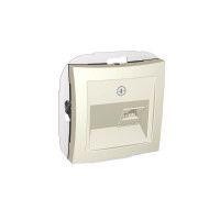 Розетка компьютерная СП Дуэт RJ45 кат.5E механизм беж. SchE WDE000283