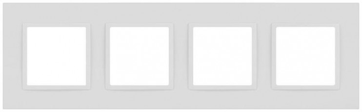 Рамка 4-м Elegance 14-5014-01М Classic для розеток и выключателей матов. бел. Эра Б0065828