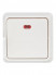 Выключатель 1-кл. ОП Октава 10А IP20 ВС20-1-1-ОБ с индикацией бел. IEK EVO11-K01-10-DC