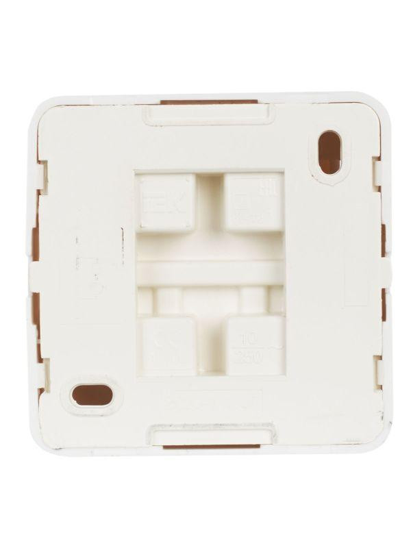 Выключатель 1-кл. ОП Октава 10А IP20 ВС20-1-1-ОБ с индикацией бел. IEK EVO11-K01-10-DC