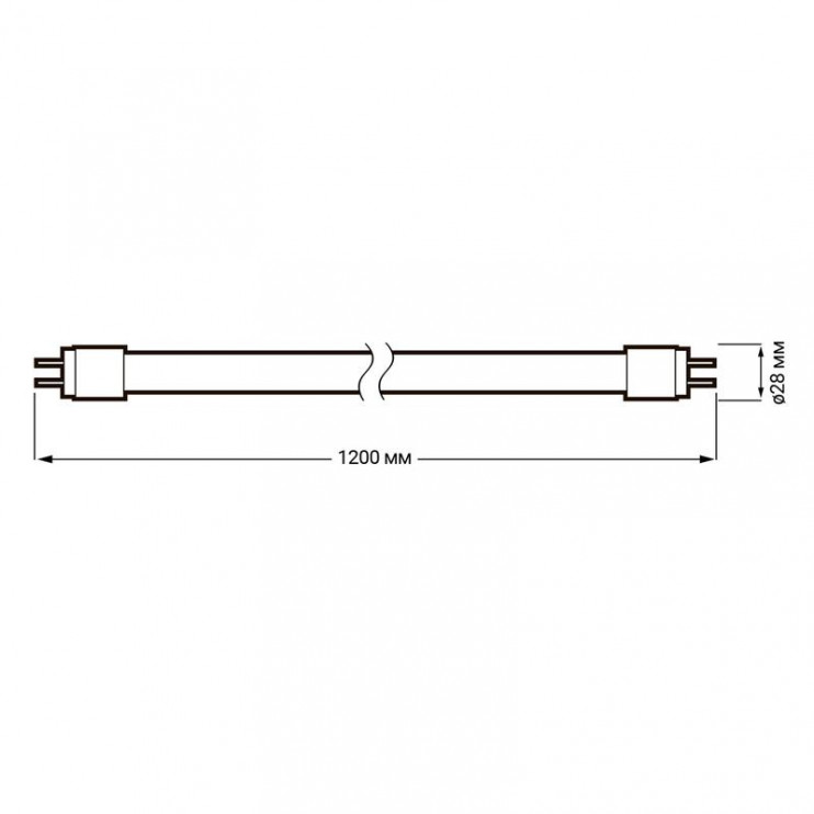 Лампа светодиодная FLL T8-1200 18Вт 4000К нейтр. бел. G13 230В 50Гц ФАZА 5032804