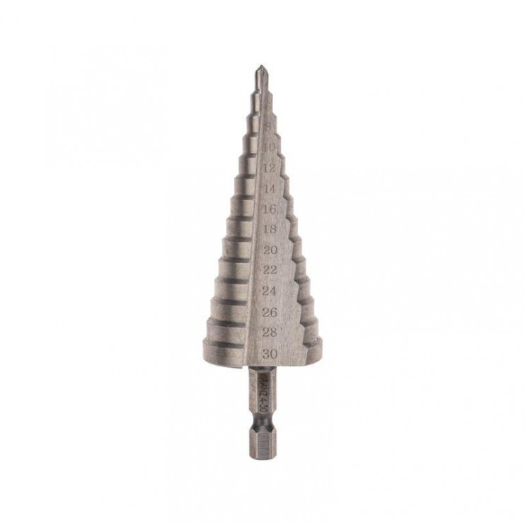 Сверло ступенчатое по металлу 4.0-30.0мм Kranz KR-12-6602