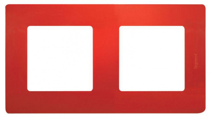 Рамка 2-м Etika красн. Leg 672532