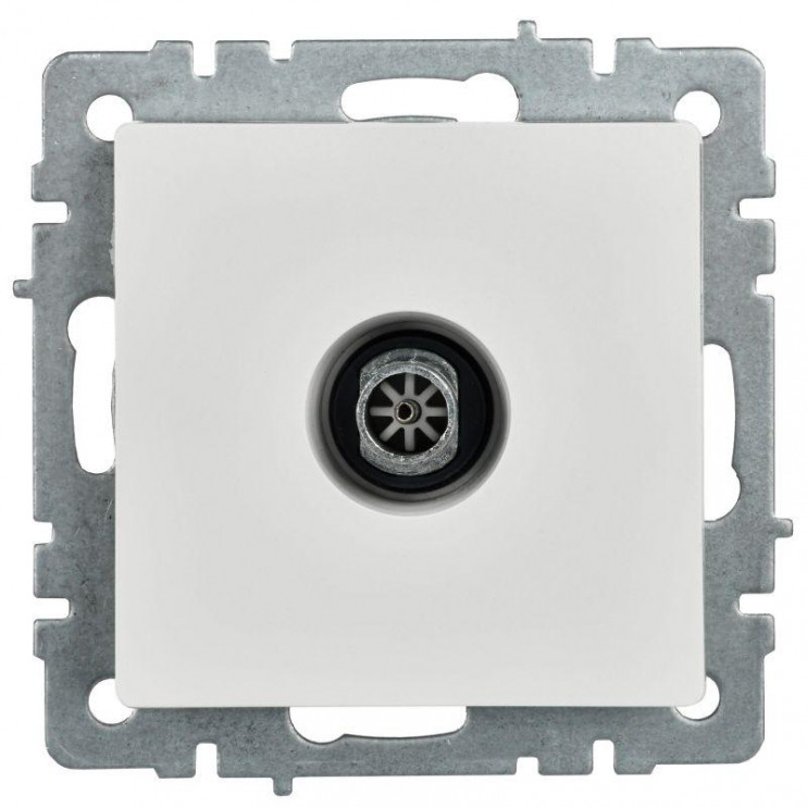 Розетка телевизионная оконечная TV СП Brite РТВ11-0-БрБ механизм бел. IEK BR-A10-O-K01