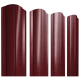 Штакетник круглый с фигурным резом 0,4х128x2000мм GRAND LINE RAL 3005