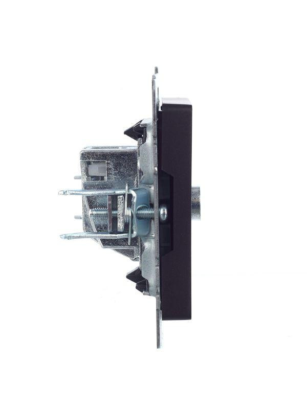 Розетка телевизионная оконечная TV СП Brite РТВ11-0-БрЧ механизм черн. IEK BR-A10-O-K02