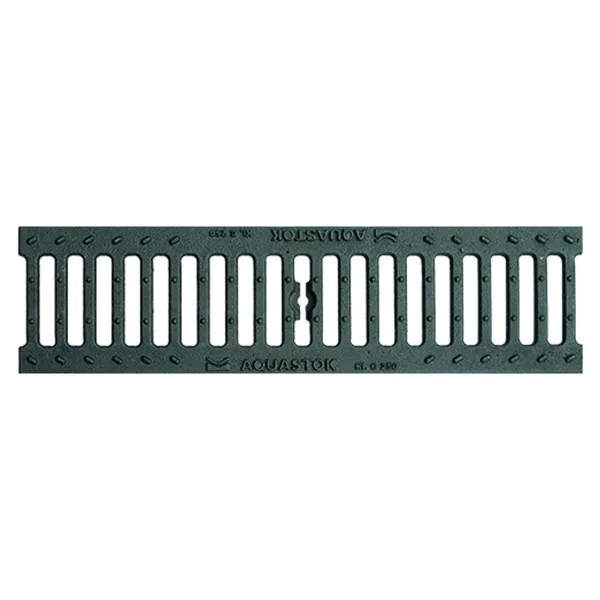 Водоотводная решётка AQUASTOK чугунная щелевая DN100