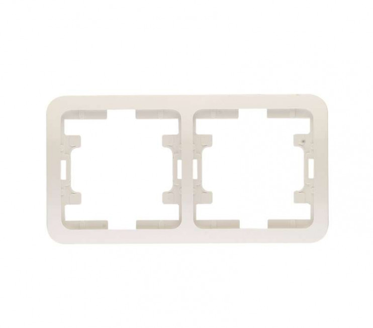 Рамка 2-м Mimoza горизонт. бел. Makel 22012